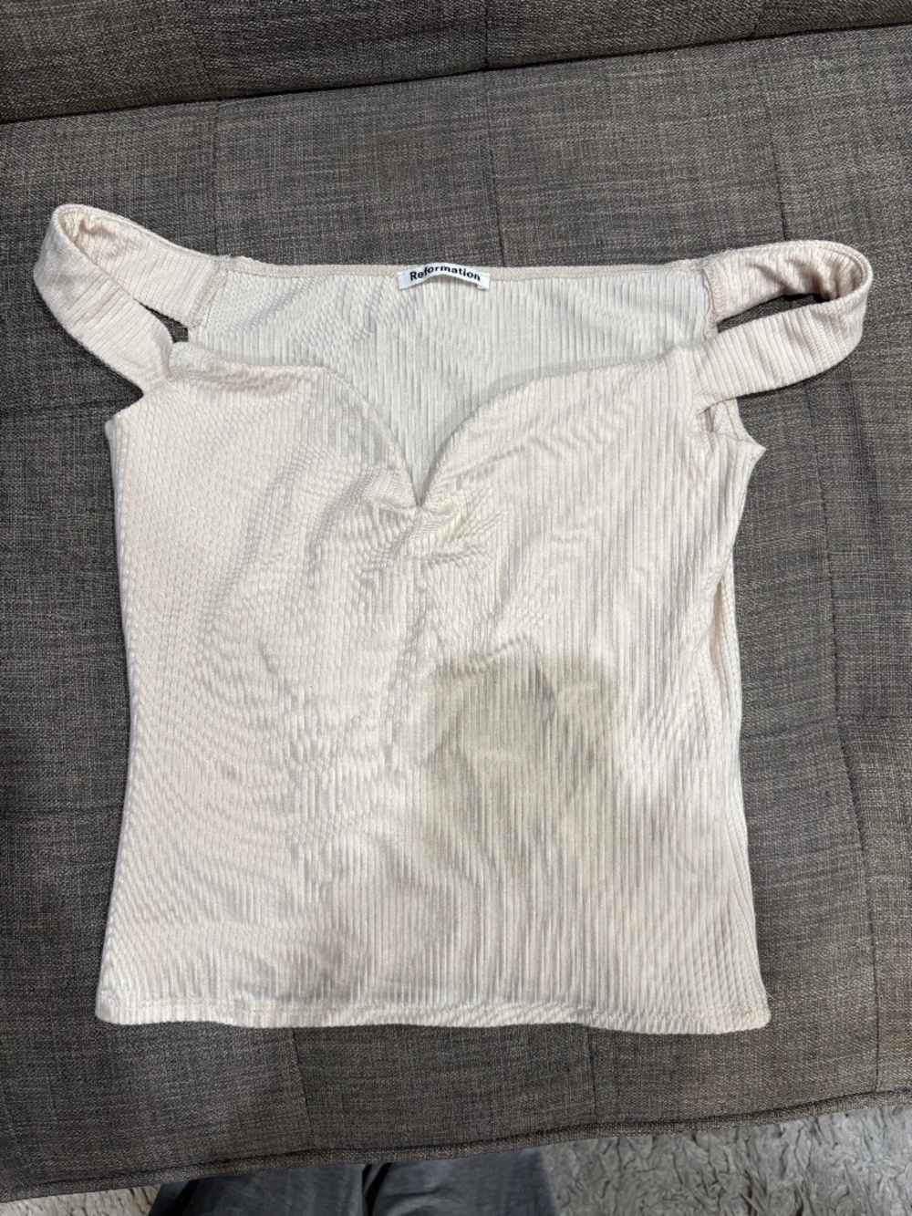 Size small reformation off the shoulder top
